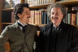 Czech Republic - Johnny Flynn and Geoffrey Rush. The Actors star as Albert Einstein in National Geographic’s Genius (National Geographic/Dusan Martincek)