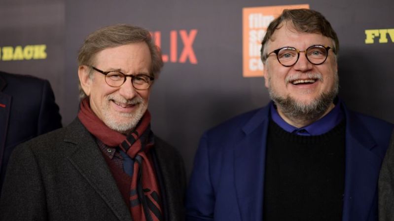 Steven Spielberg Guillermo del Toro Five Came Back Netflix 2017.jpg
